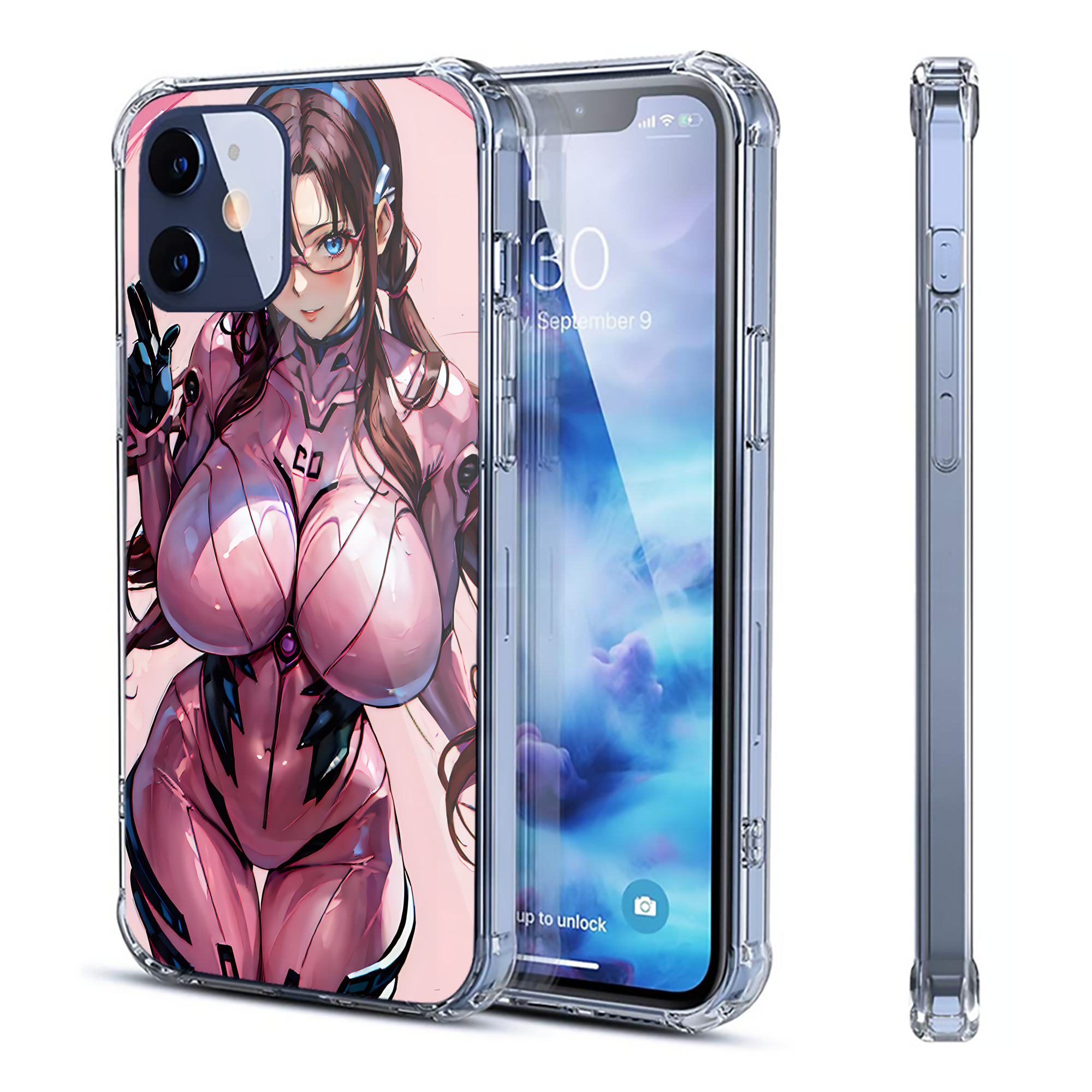 （画像用） EVA 新世紀エヴァンゲリオン 【iPhone 12シリーズ対応】透明スマホケース（クリアソフトケース）